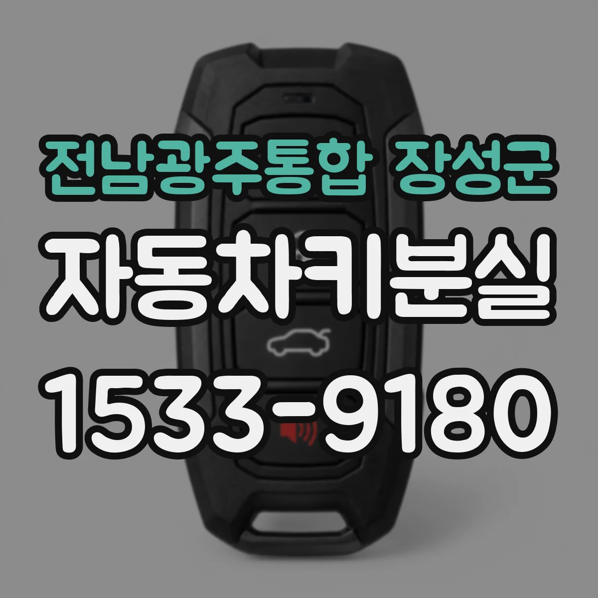 전남광주통합 장성군 자동차키분실