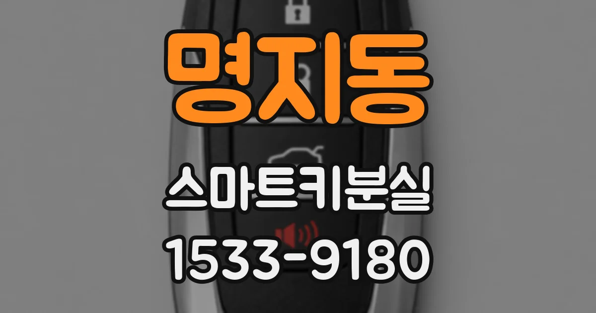 명지동 스마트키분실