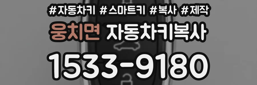 웅치면 자동차키복사