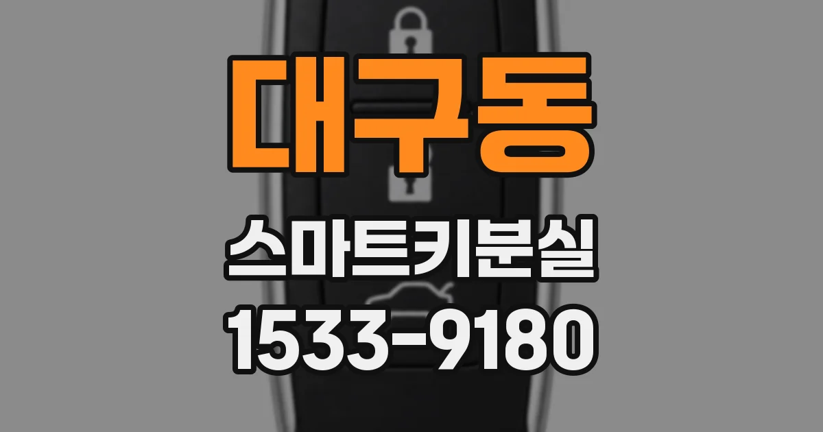 대구동 스마트키분실