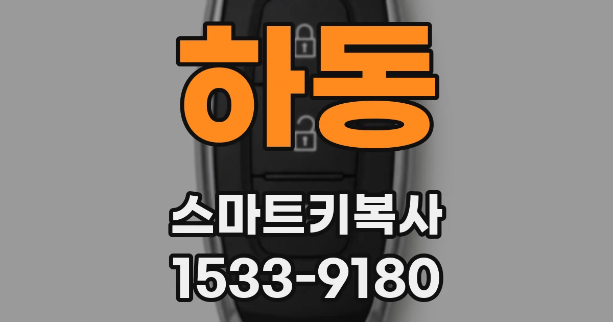 하동 스마트키복사