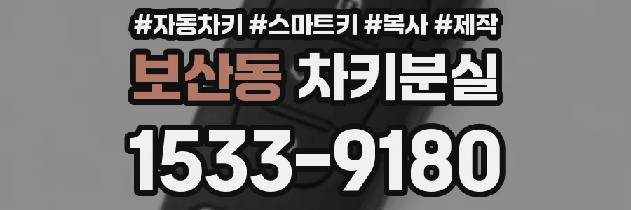 보산동 차키분실