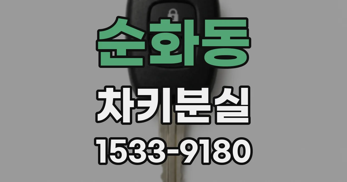 순화동 차키분실