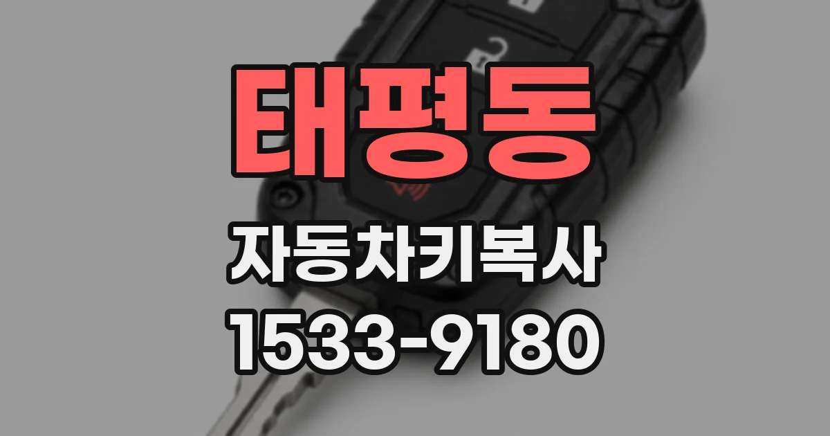 태평동 자동차키복사