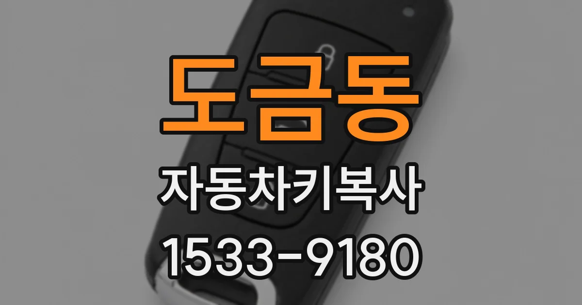 도금동 자동차키복사