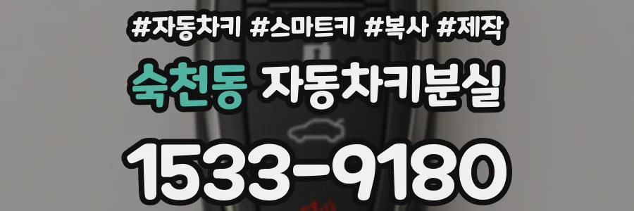 숙천동 자동차키분실