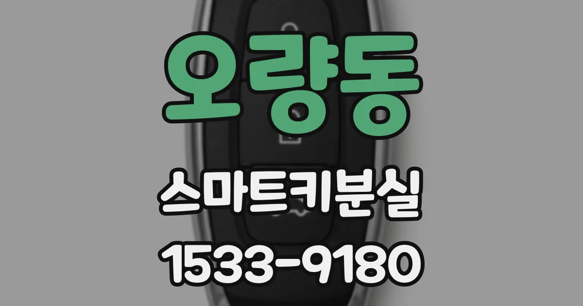 오량동 스마트키분실