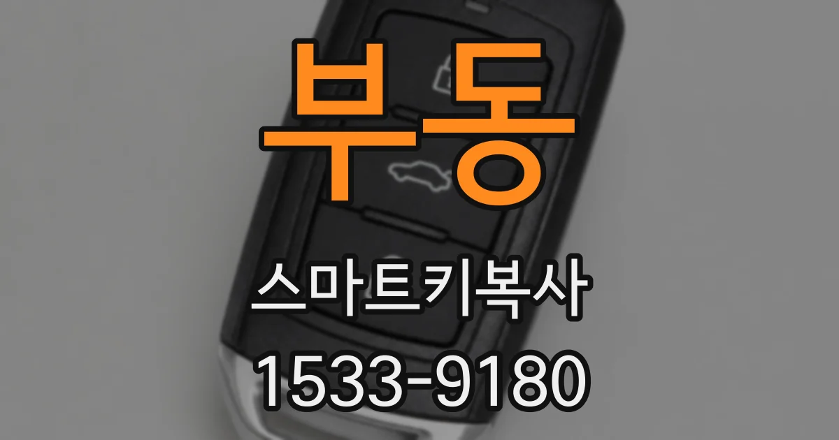 부동 스마트키복사