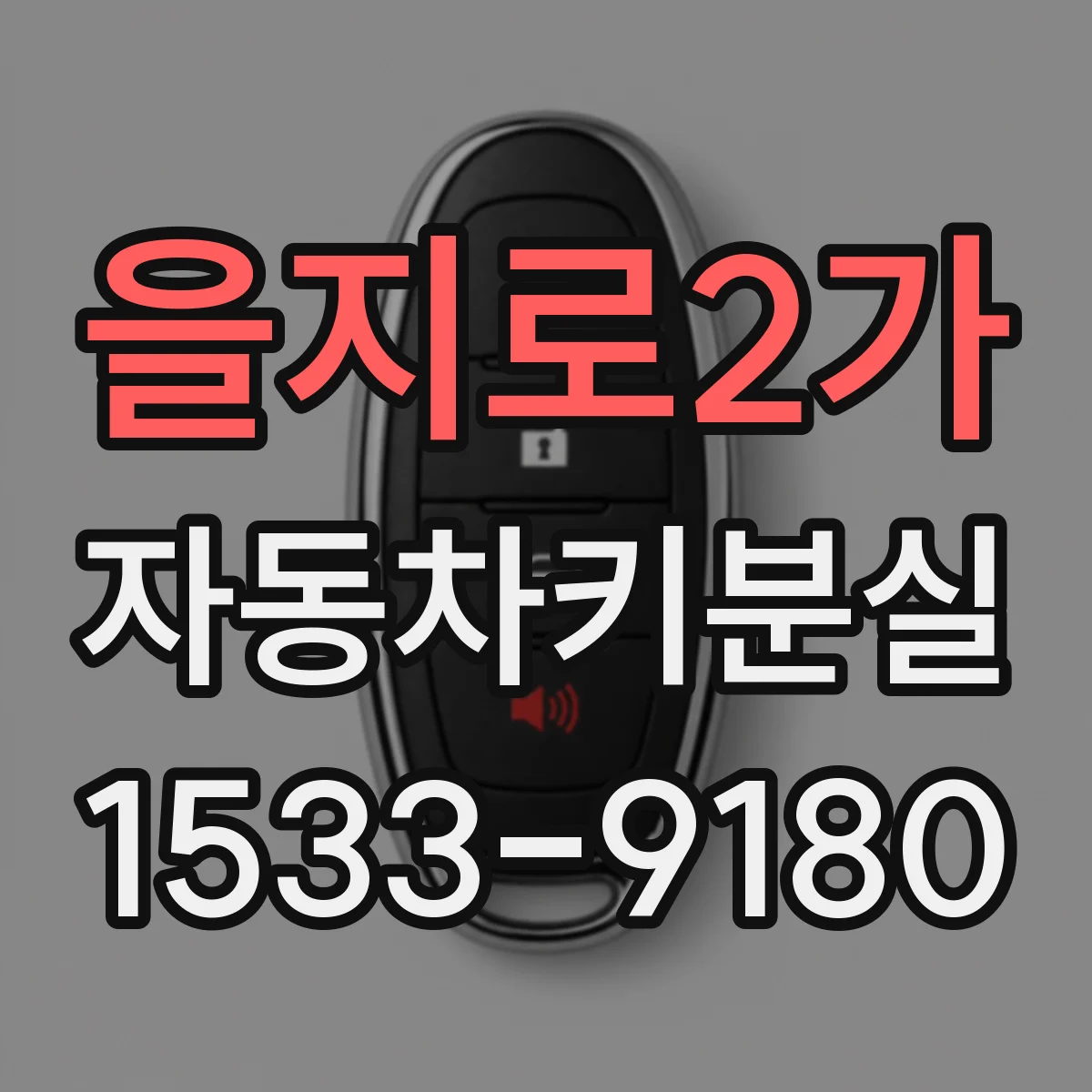 을지로2가 자동차키분실