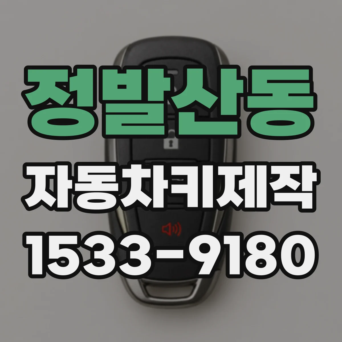 정발산동 자동차키제작