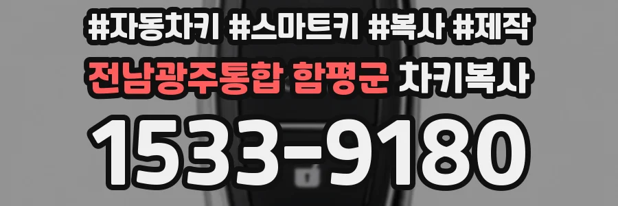 전남광주통합 함평군 차키복사
