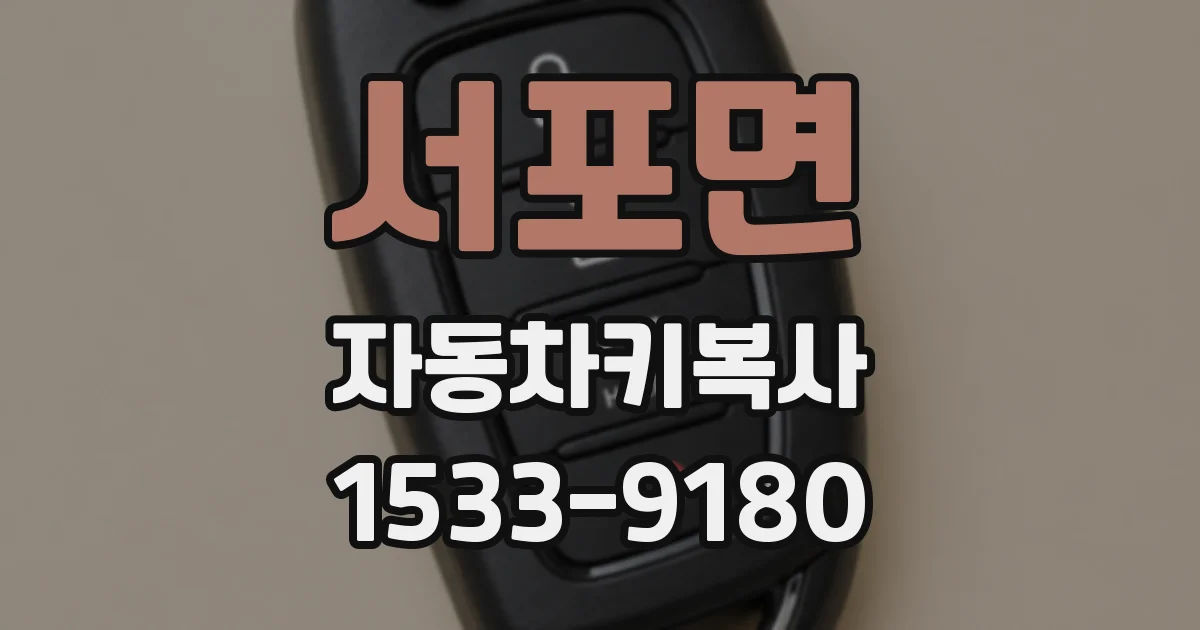 서포면 자동차키복사