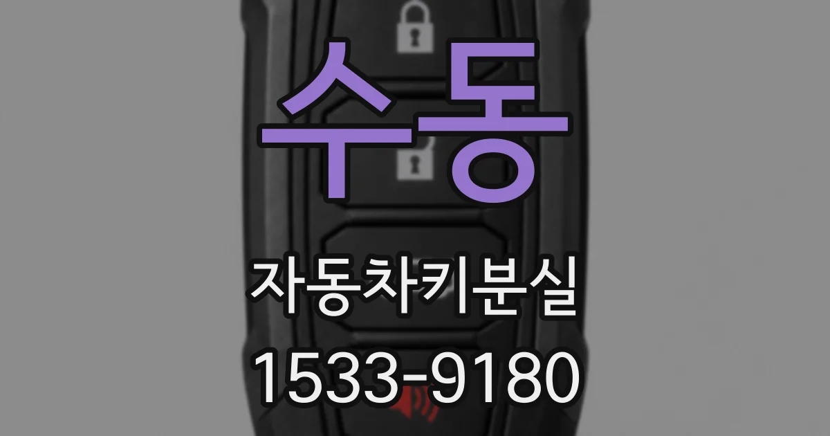 수동 자동차키분실