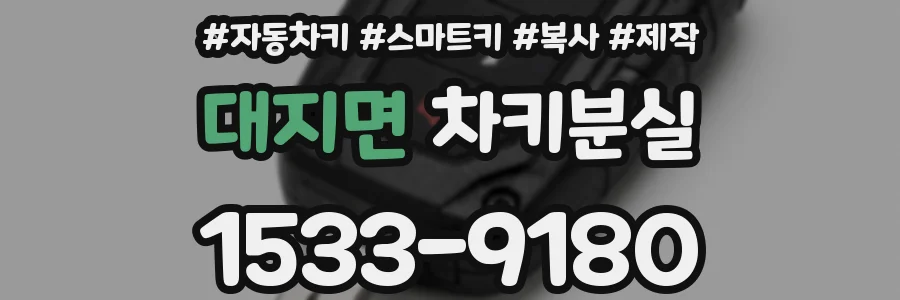 대지면 차키분실