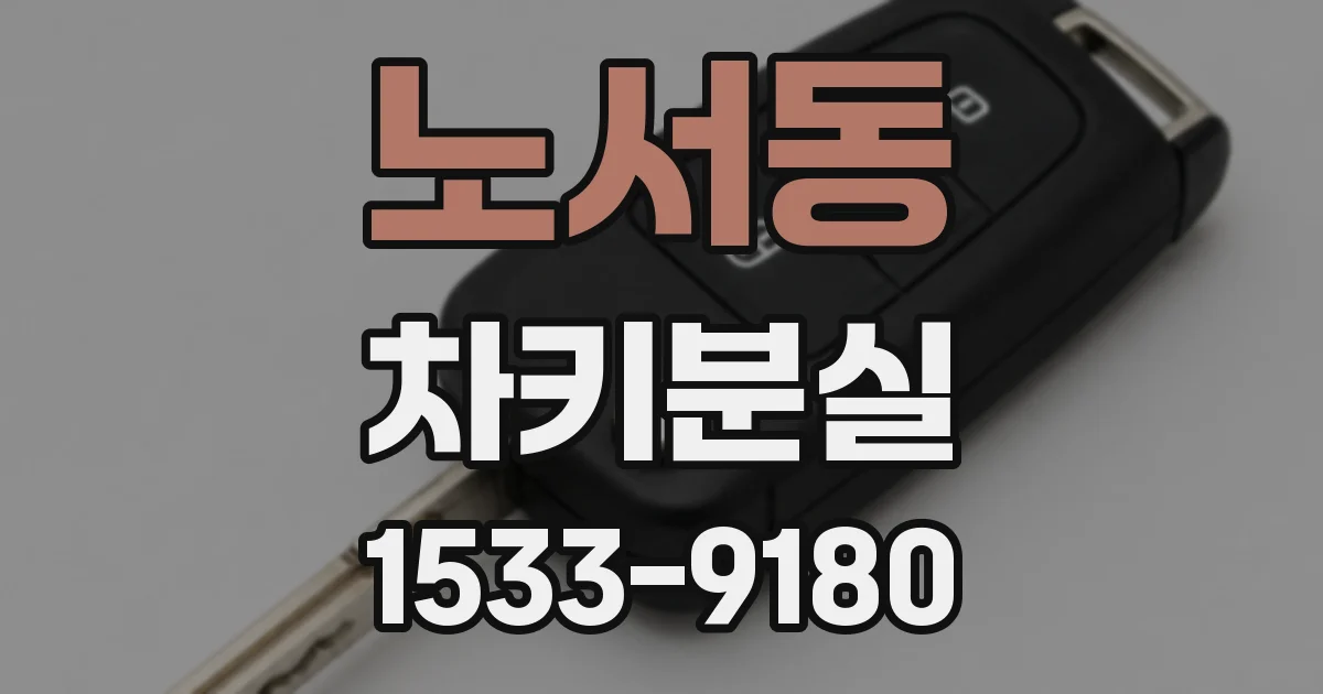 노서동 차키분실