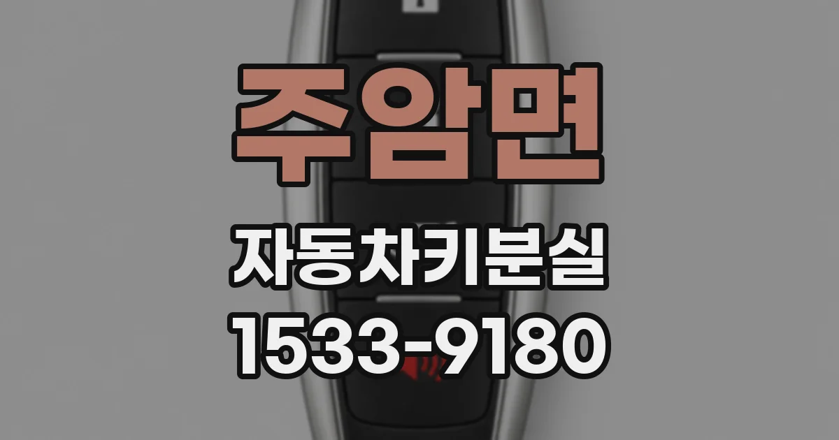 주암면 자동차키분실