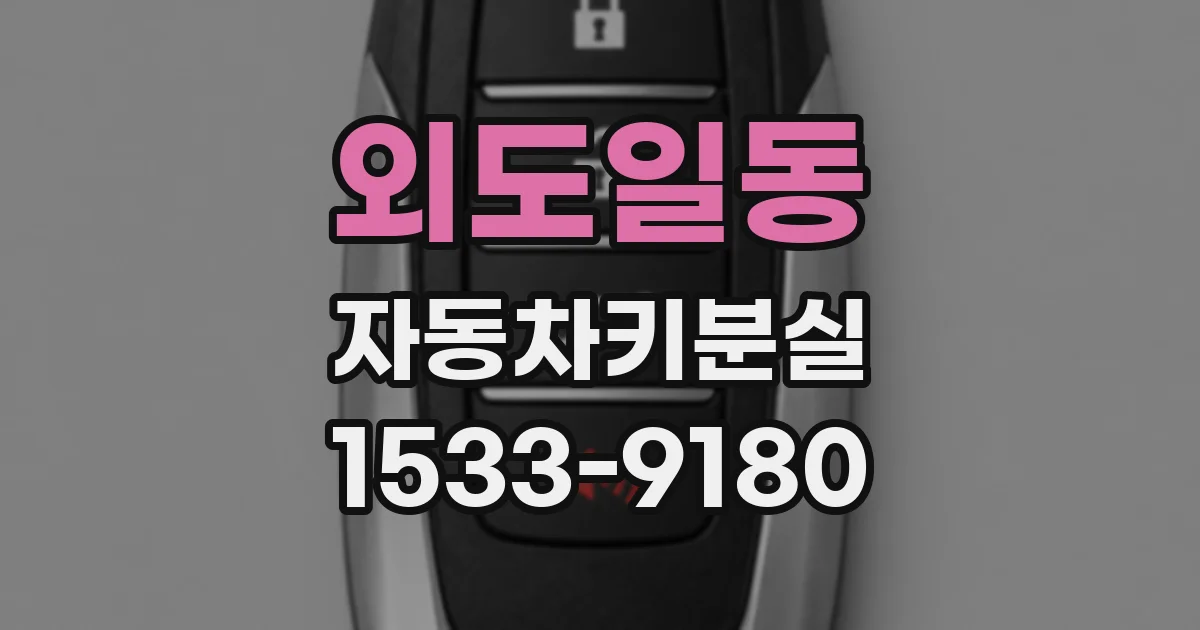외도일동 자동차키분실