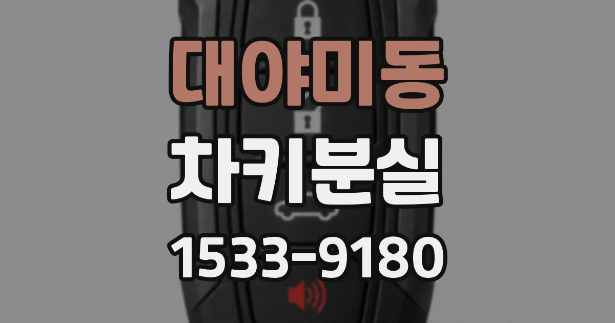 대야미동 차키분실