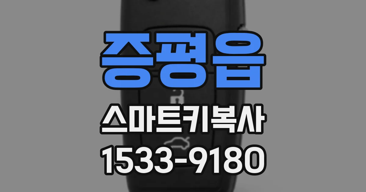 증평읍 스마트키복사