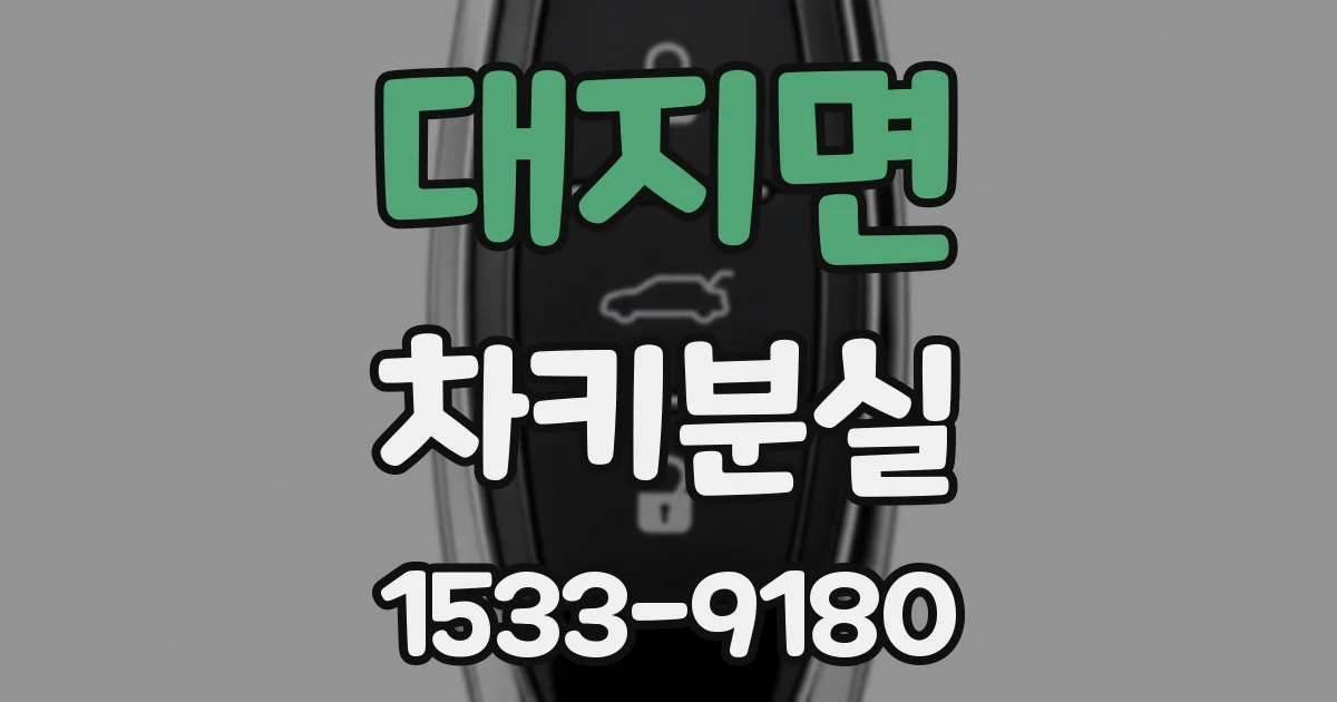 대지면 차키분실