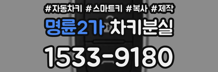 명륜2가 차키분실