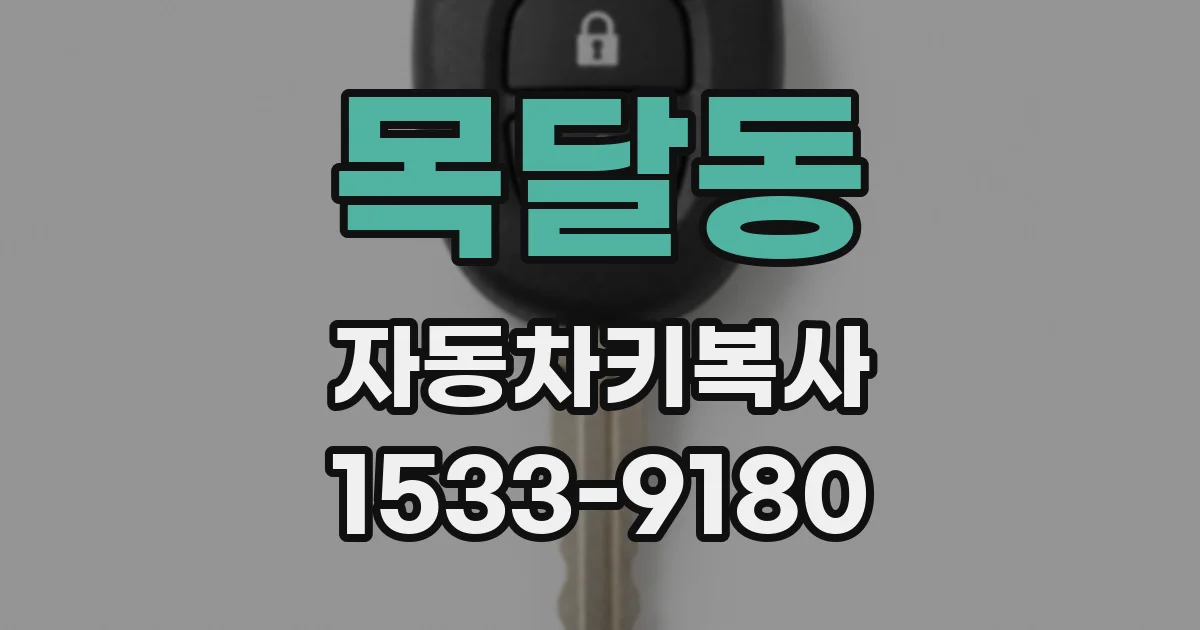 목달동 자동차키복사