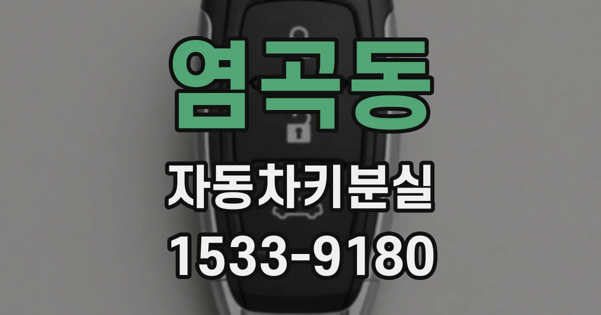 염곡동 자동차키분실