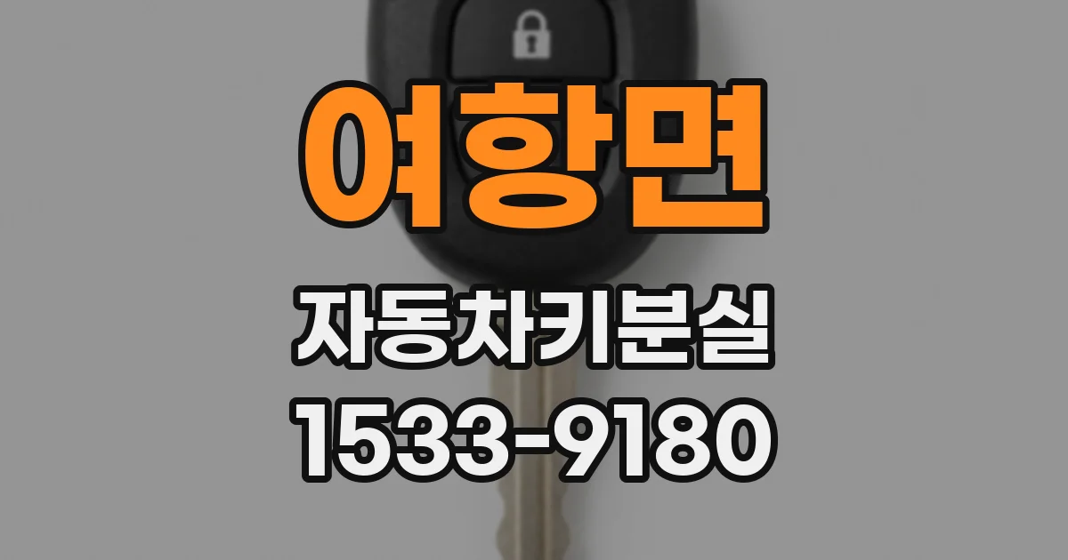 여항면 자동차키분실