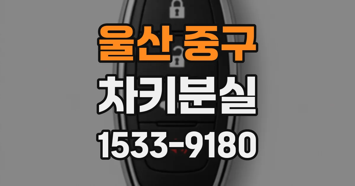 울산 중구 차키분실