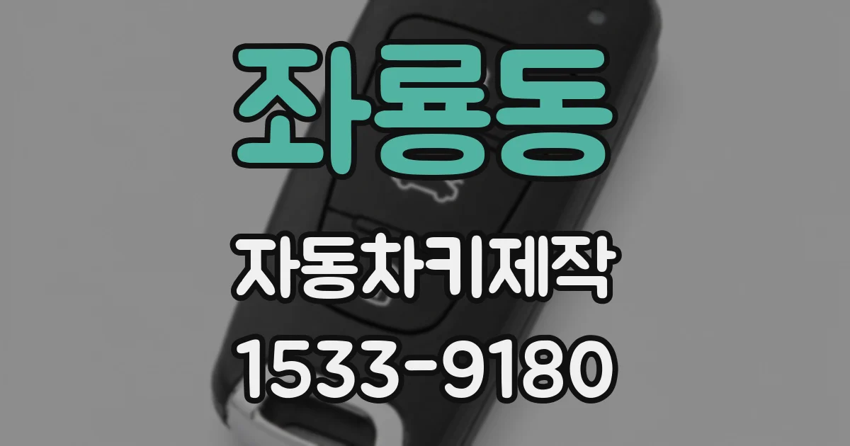 좌룡동 자동차키제작