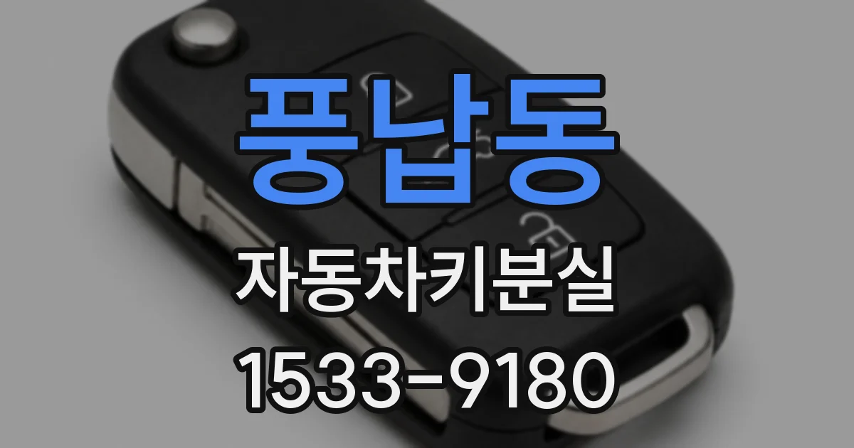 풍납동 자동차키분실