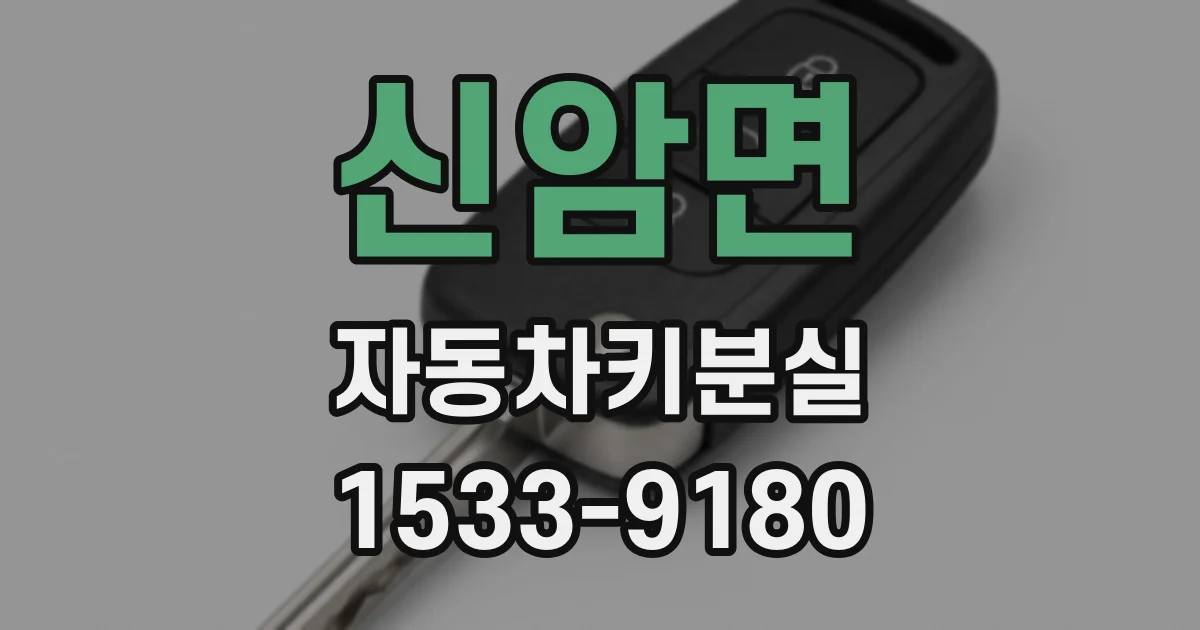 신암면 자동차키분실