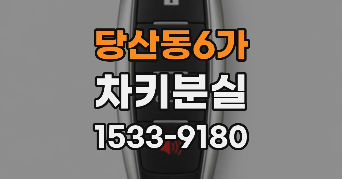 당산동6가 차키분실