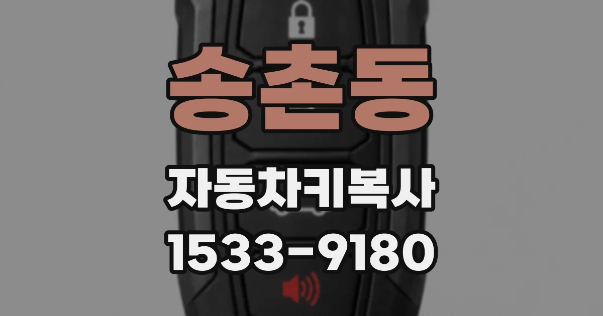 송촌동 자동차키복사