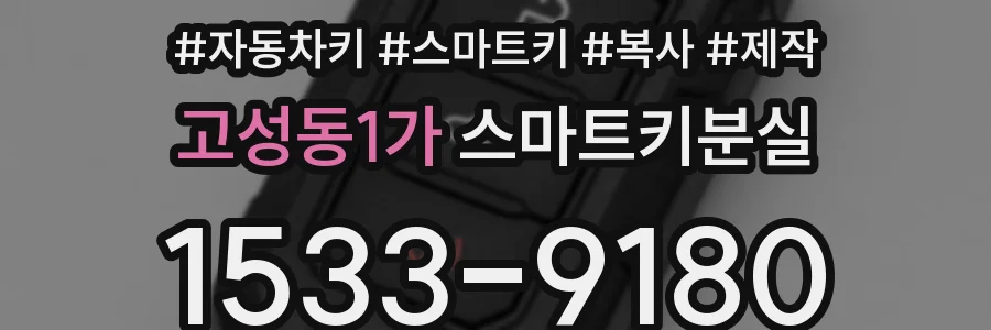 고성동1가 스마트키분실