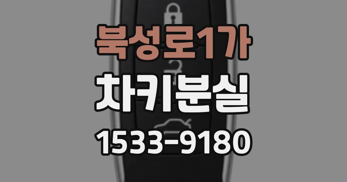 북성로1가 차키분실
