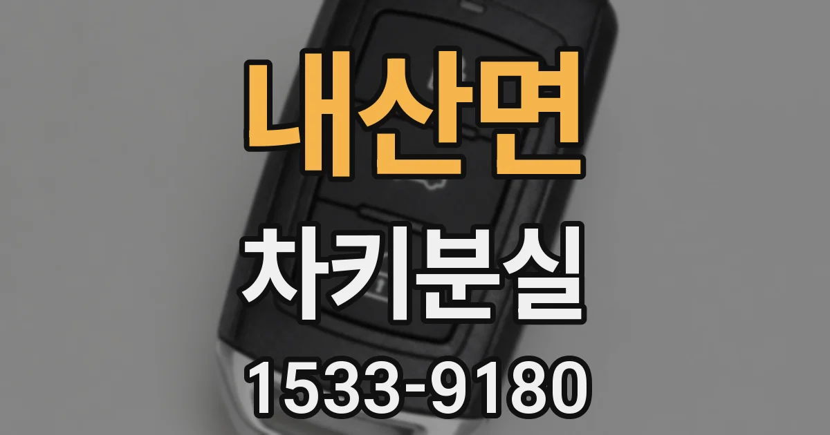 내산면 차키분실