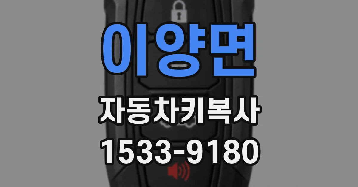 이양면 자동차키복사