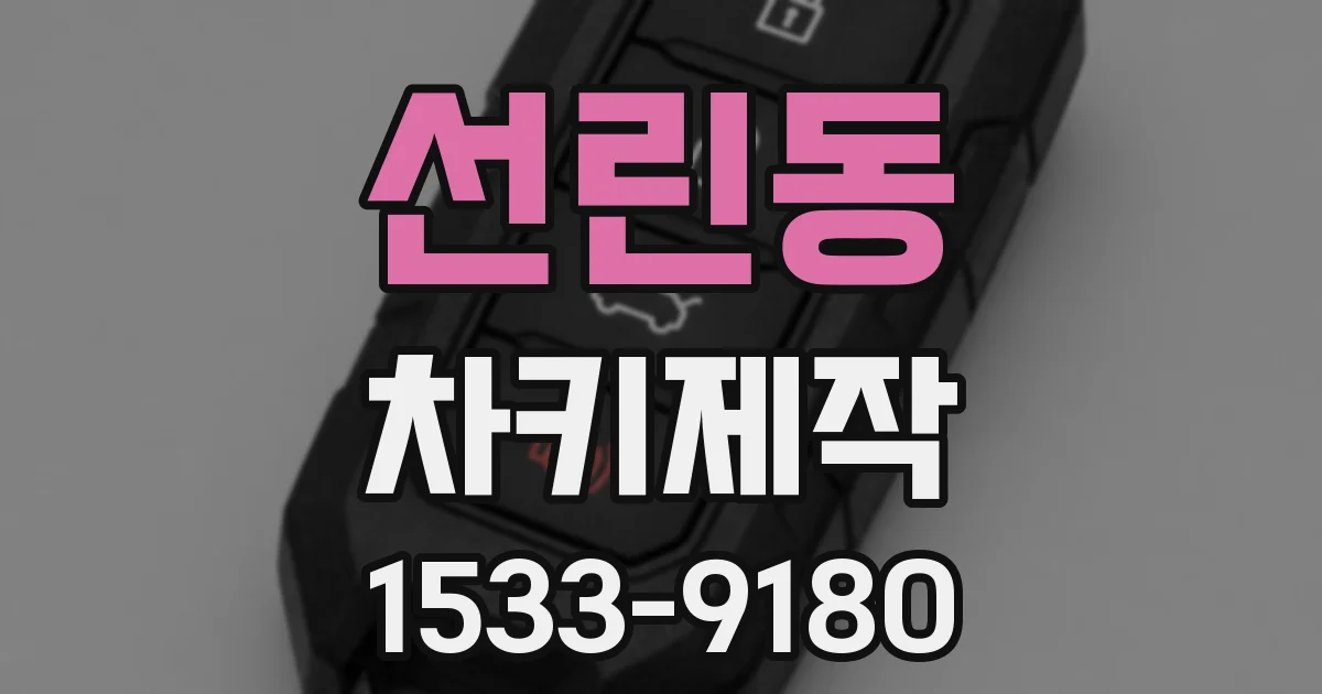 선린동 차키제작
