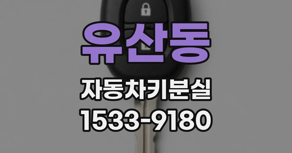 유산동 자동차키분실
