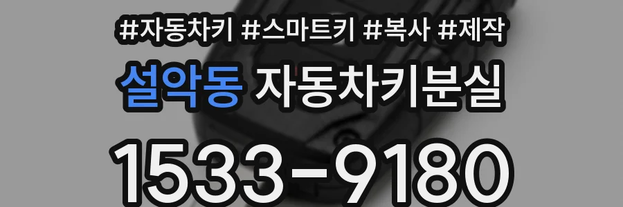 설악동 자동차키분실