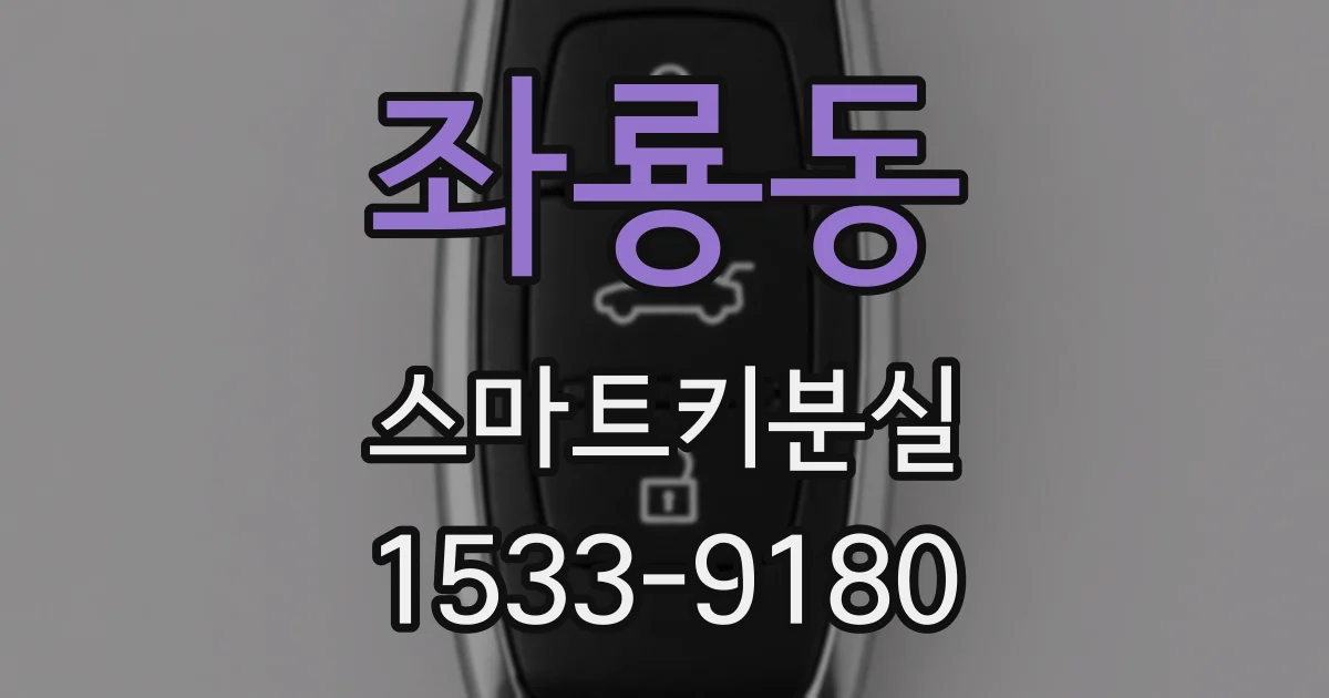 좌룡동 스마트키분실