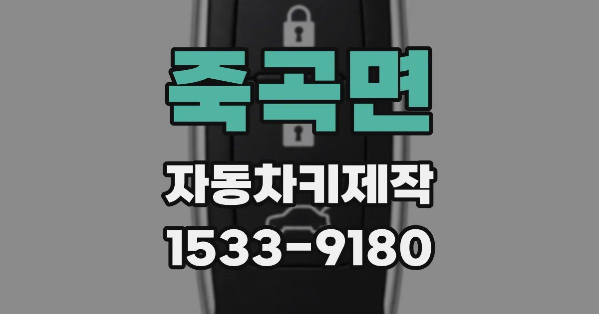 죽곡면 자동차키제작