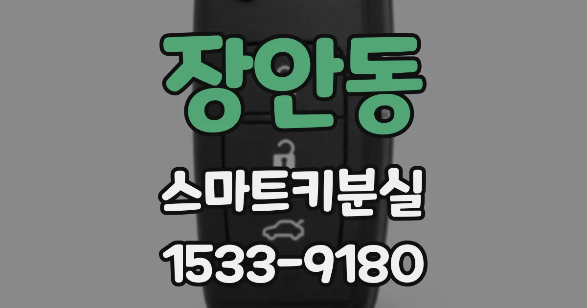 장안동 스마트키분실