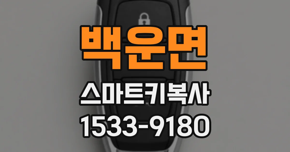백운면 스마트키복사