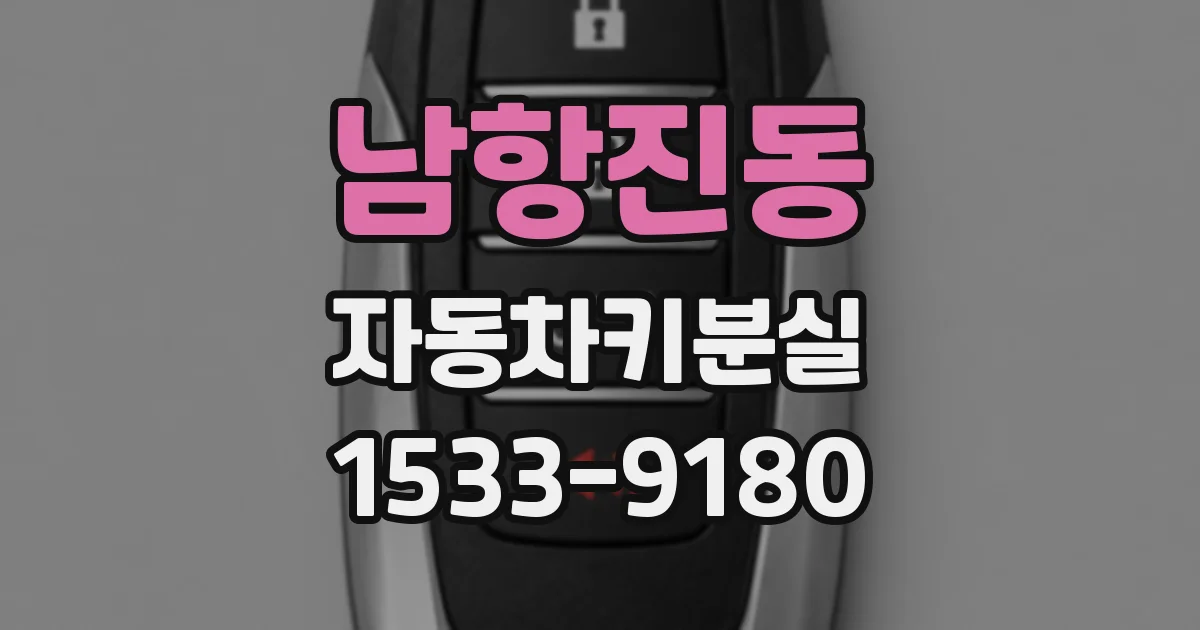 남항진동 자동차키분실
