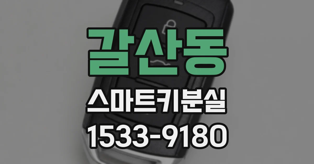 갈산동 스마트키분실