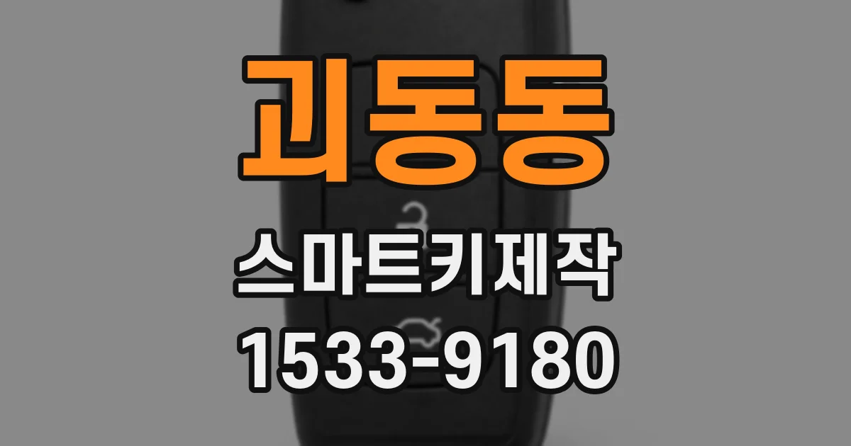 괴동동 스마트키제작