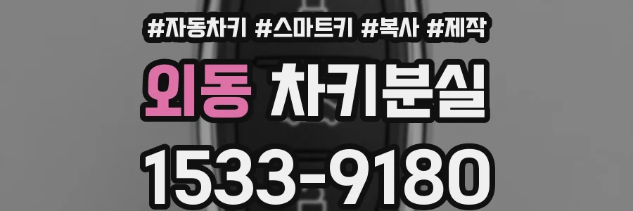 외동 차키분실