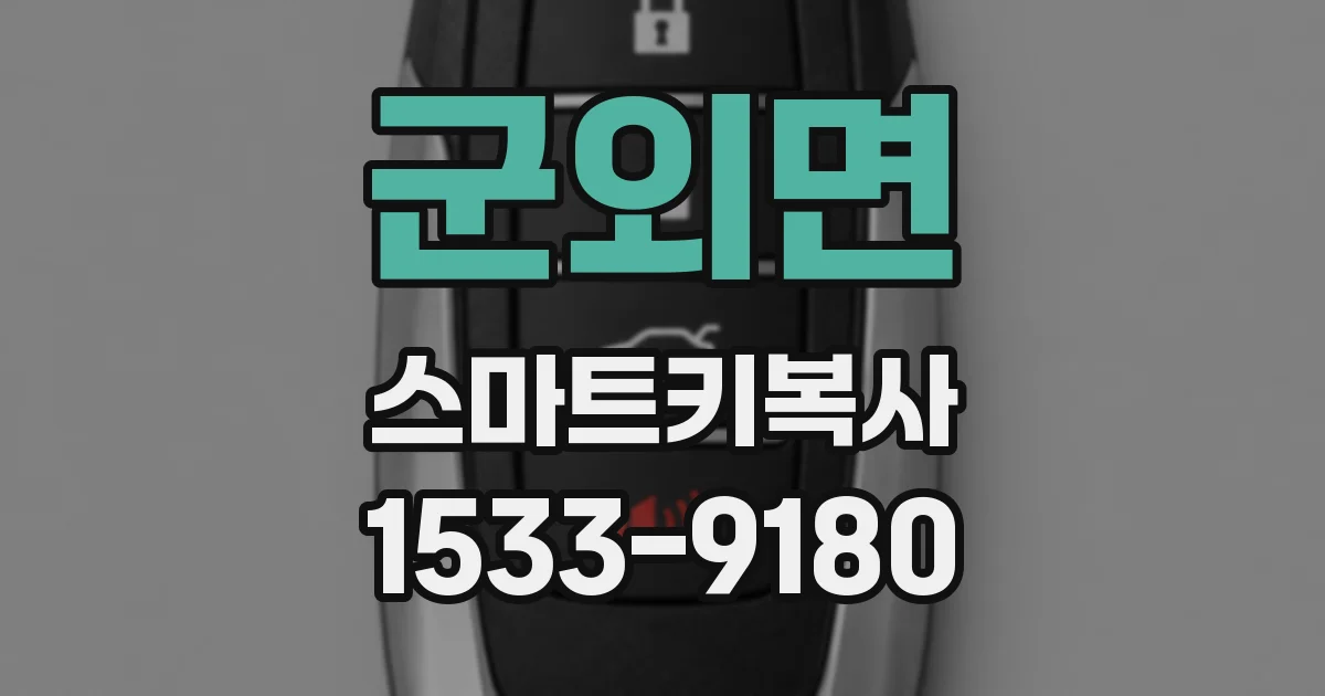 군외면 스마트키복사